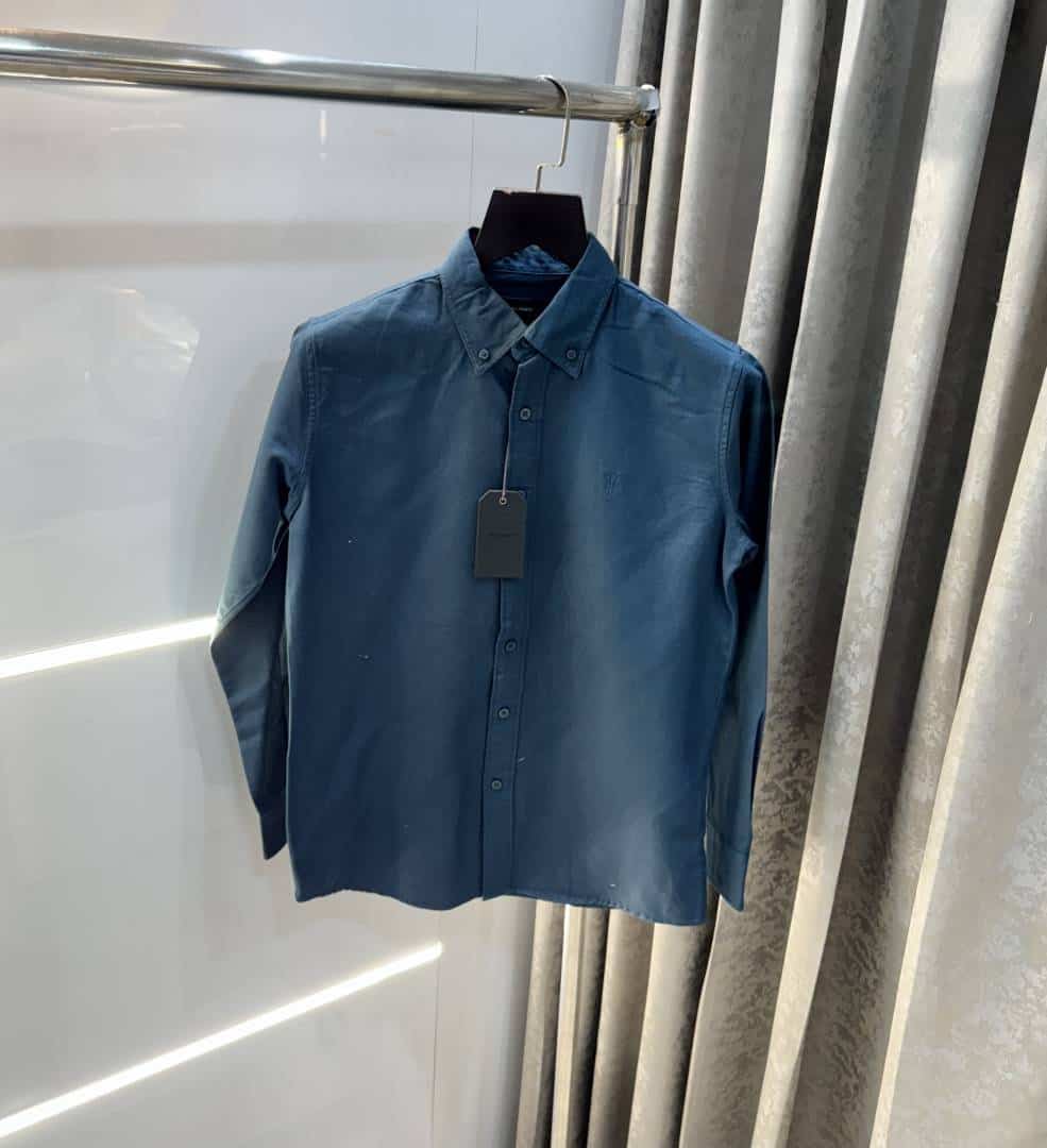 All Saints Petrol Blue Embroidery Logo Premium Shirt