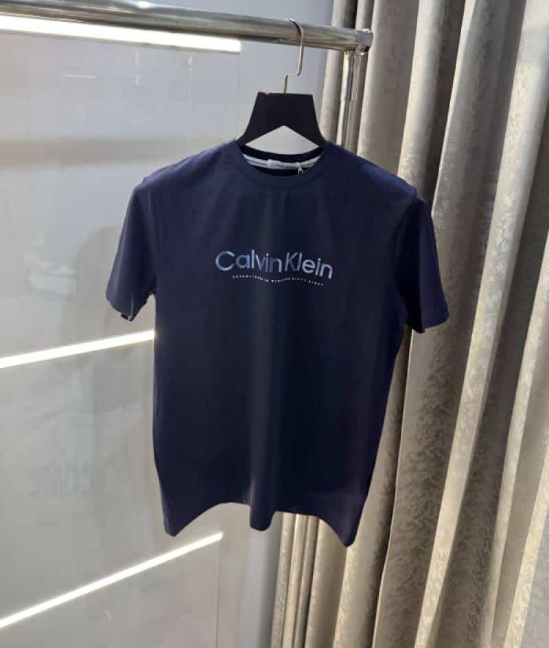 Calvin Klein Navy Blue Logo Print Premium T-Shirt