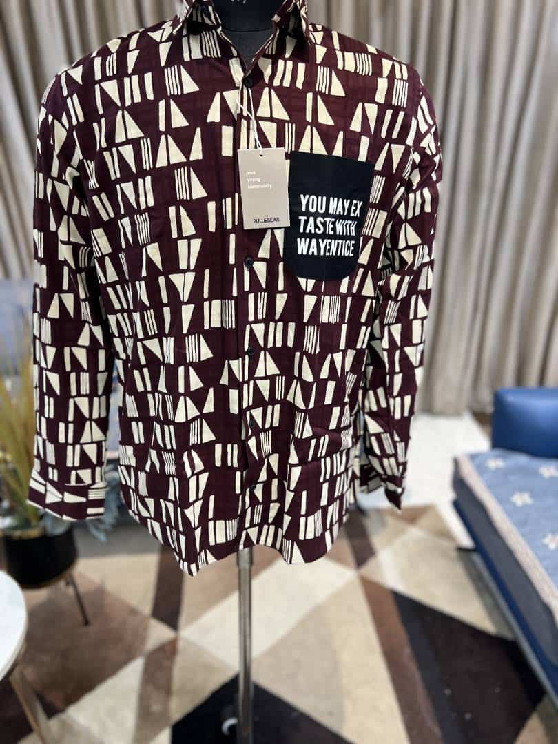 PREMIUM MAROON PULL & BEAR DESIGNER & PARTY WEAR SHIRT