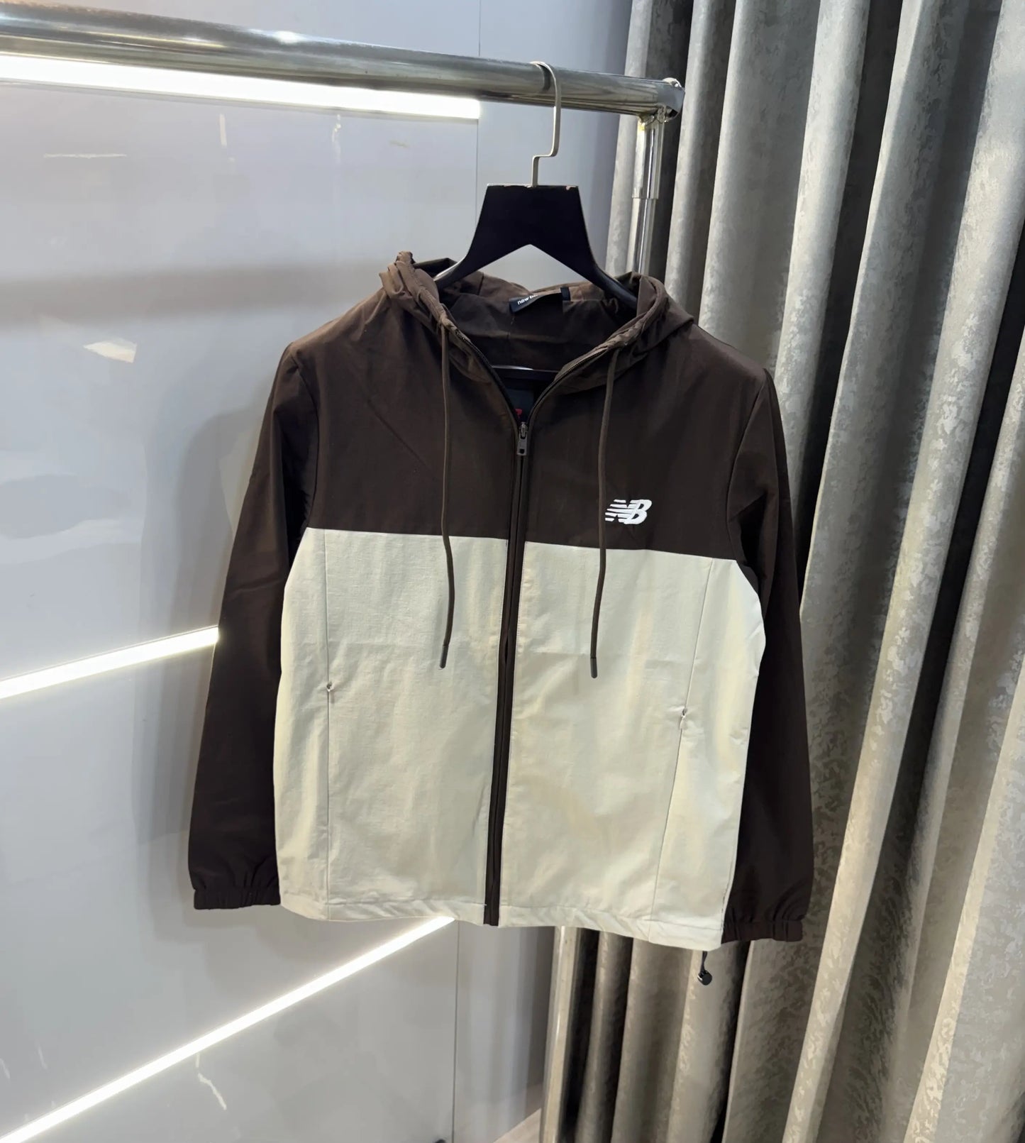 New Balance Cream Imported Premium Windbreaker Jacket