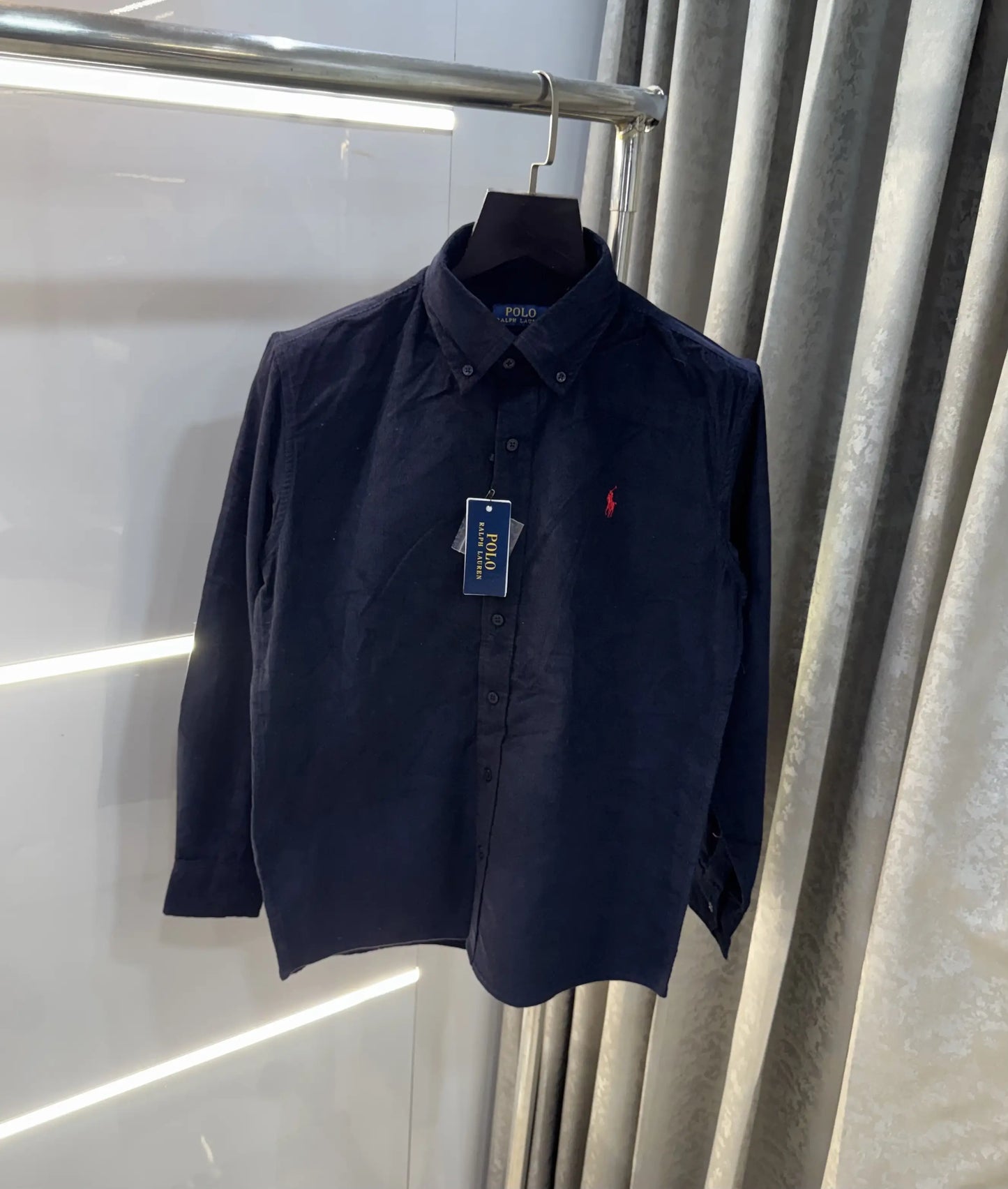 Ralph Lauren Navy Blue Embroidry Logo Premium Shirt