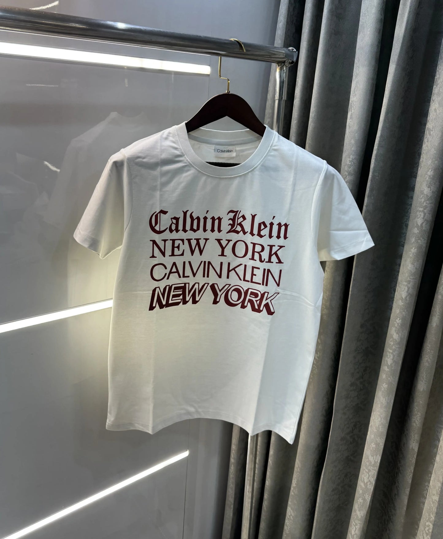 Calvin Klein White Logo Work Premium T-Shirt