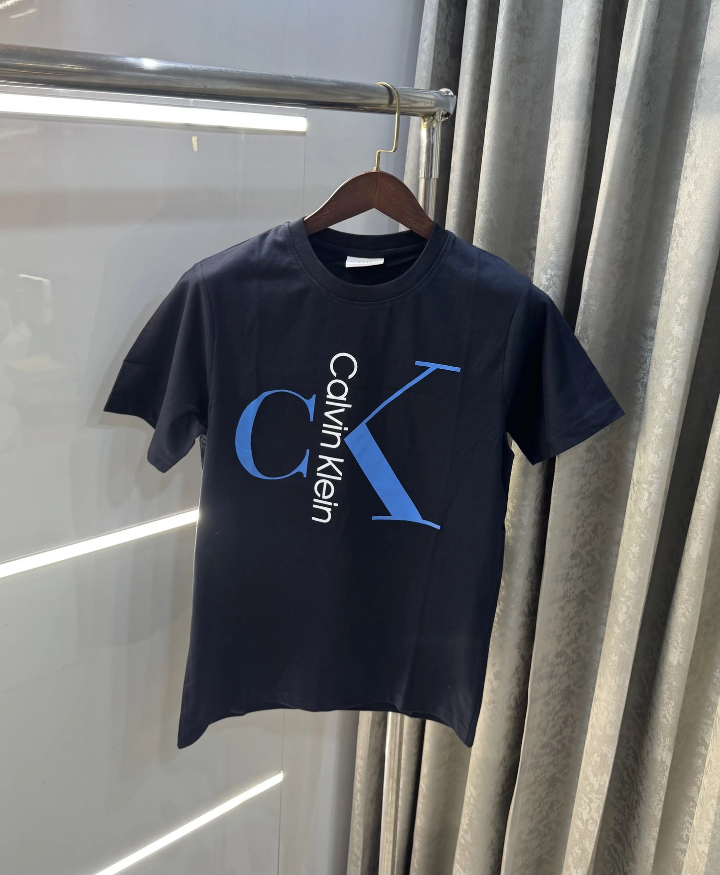 Calvin Klein Navy Blue Logo Work Premium T-Shirt