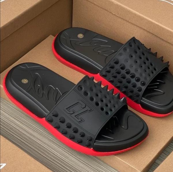 Christian louboutii.n take it easy slides Black