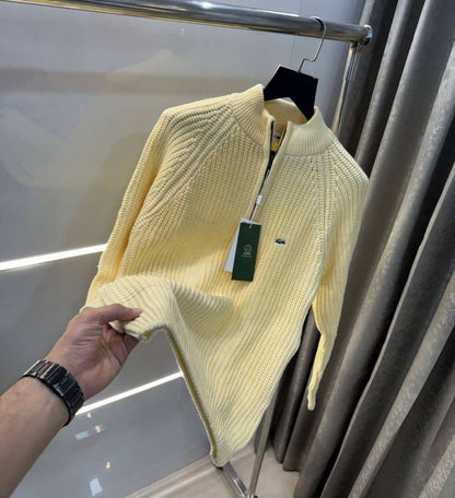 Lacost e Butter Embroidery Logo Imported Knitted Premium Pull Over