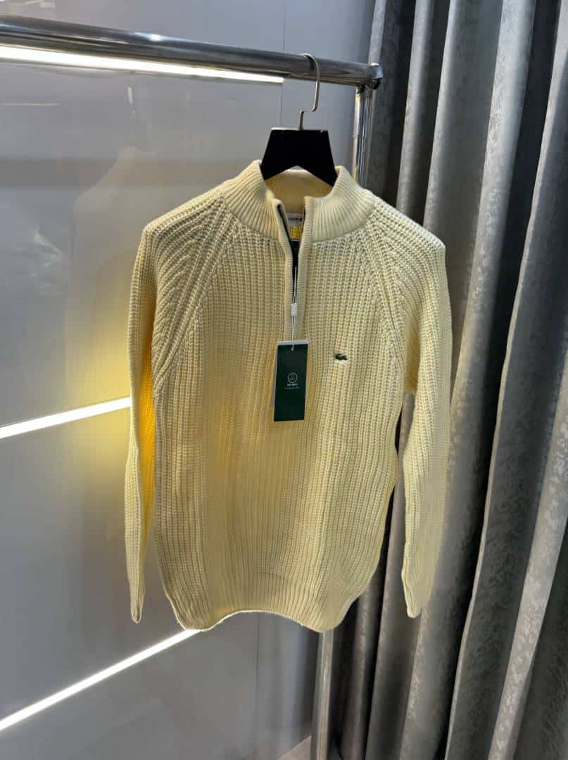 Lacost e Butter Embroidery Logo Imported Knitted Premium Pull Over