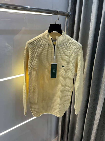 Lacost e Butter Embroidery Logo Imported Knitted Premium Pull Over