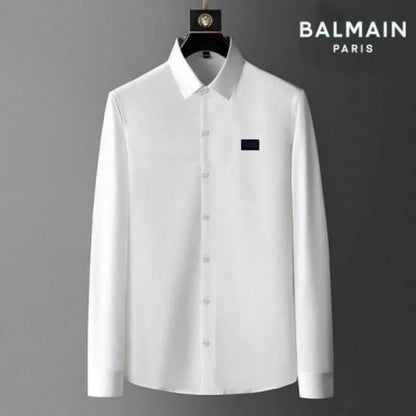 Balmai n Paris White Back Print Shirt With Premium Box Packing And Carry Bag