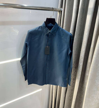 All Saints Petrol Blue Embroidery Logo Premium Shirt