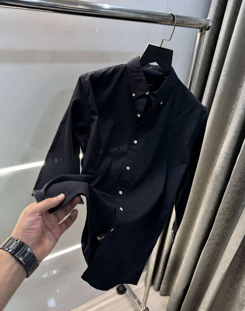 Mossim o Dutti Black Premium Classic Shirt