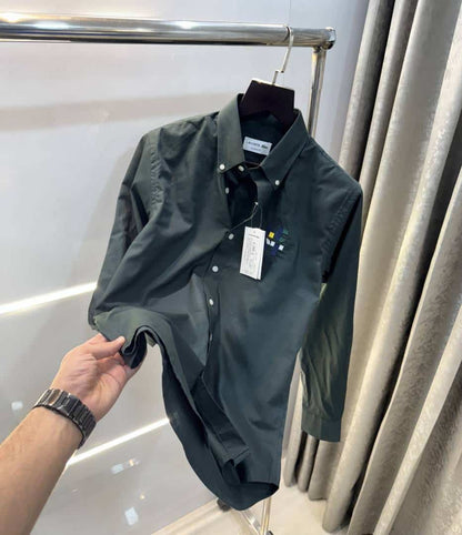 Lacost e Bottle Green Embroidery Logo Premium Shirt
