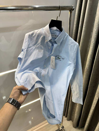 Lacost e Sky Blue Logo Work Premium Shirt
