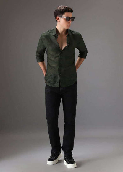 Givench y Paris Bottle Green MonogRam Premium Shirt