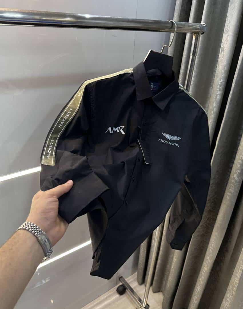 Hacket Aston Martin  Black Premium Classic Shirt