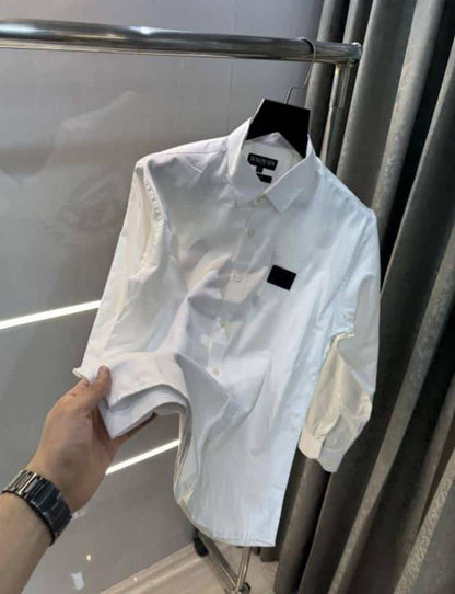 Balmai n Paris White Red Back Print Premium Classic Shirt 002