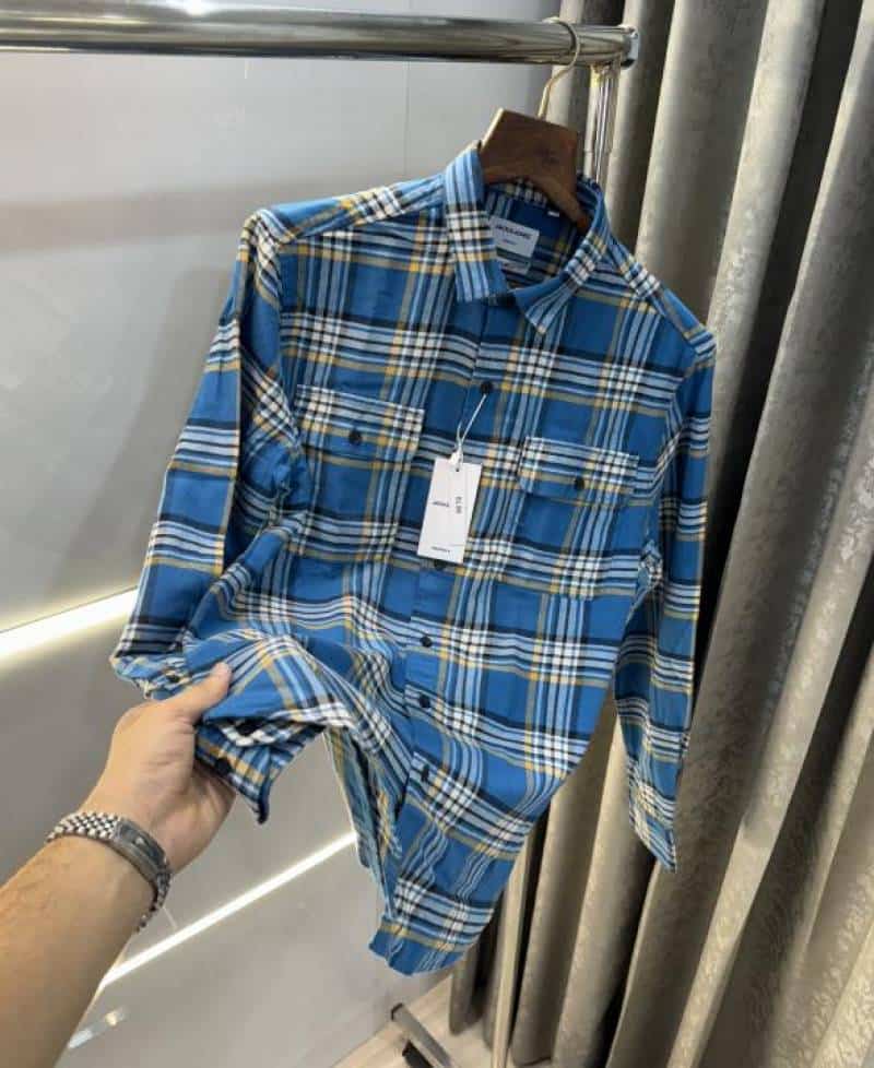 Jack & Jones Blue Checks Premium Classic Shirt