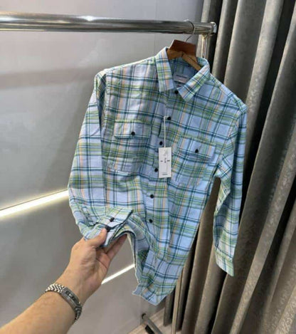 Jack&Jones Sky Green Checks Premium Classic Shirt