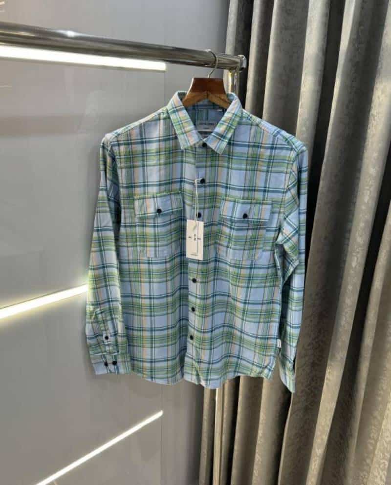 Jack&Jones Sky Green Checks Premium Classic Shirt