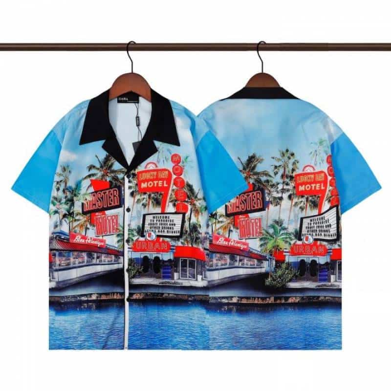 Zar a Printed Imported Half Shirt