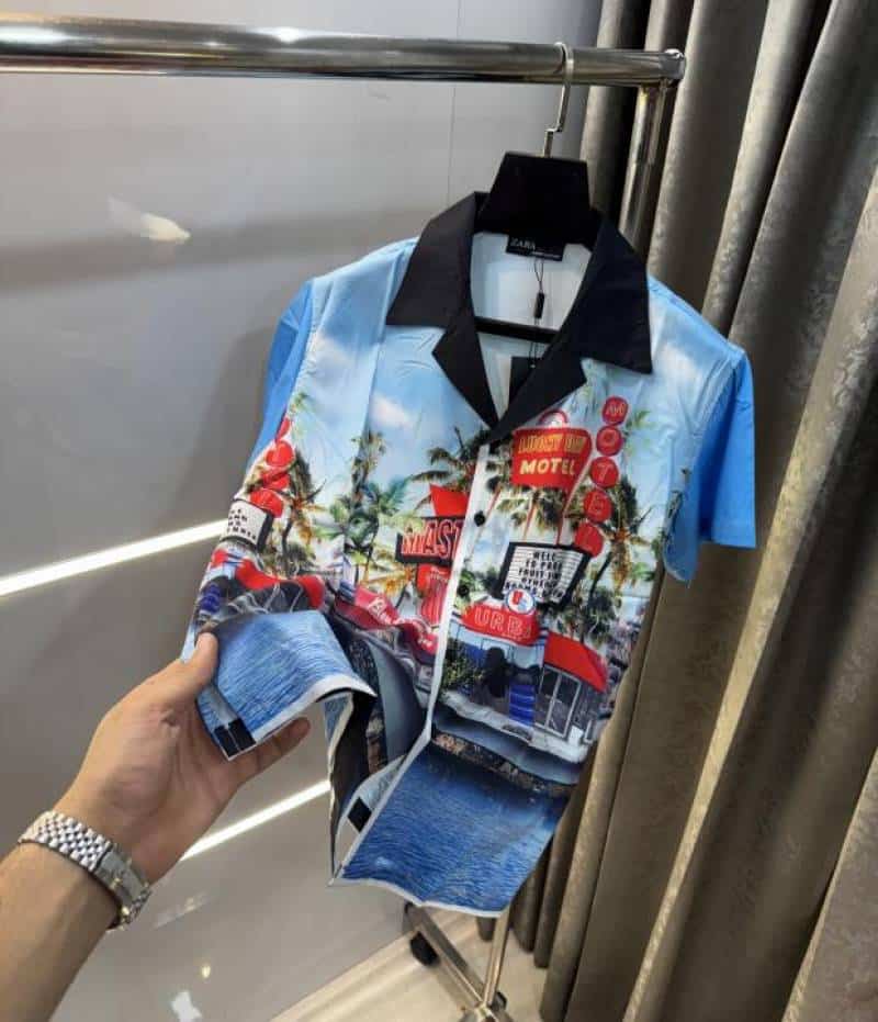 Zar a Printed Imported Half Shirt