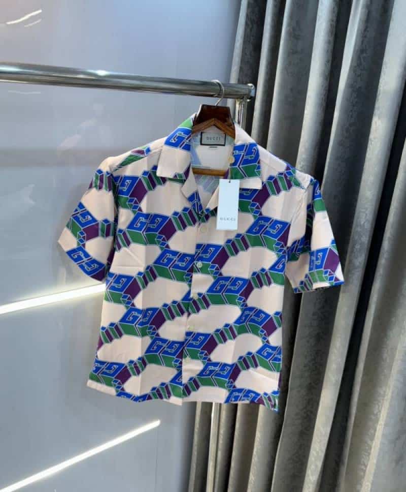 Gucc i All Over Printed Imported Half Shirt