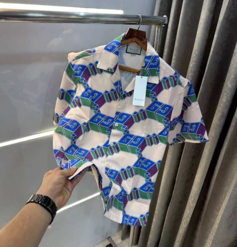 Gucc i All Over Printed Imported Half Shirt