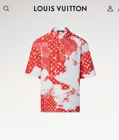 Louis Vuitton Bandana Printed Imported Half Shirt