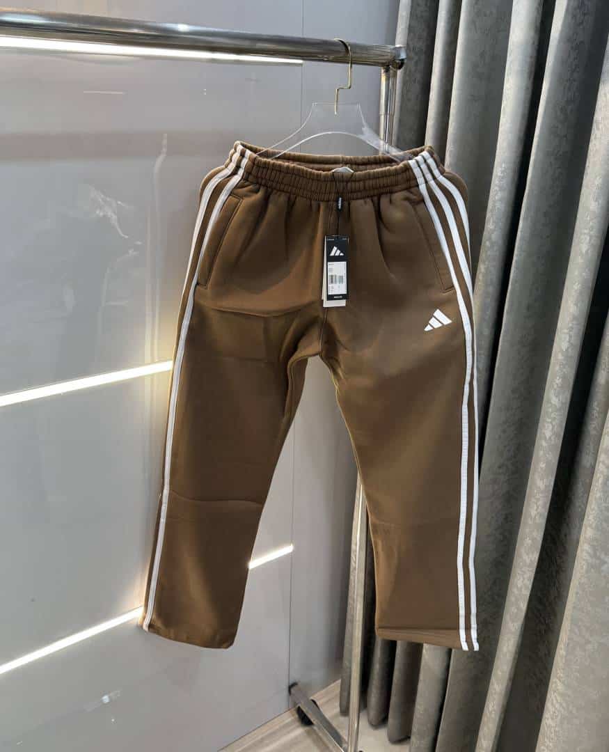 Adida s Brown Embroidery Logo Premium TrackPant