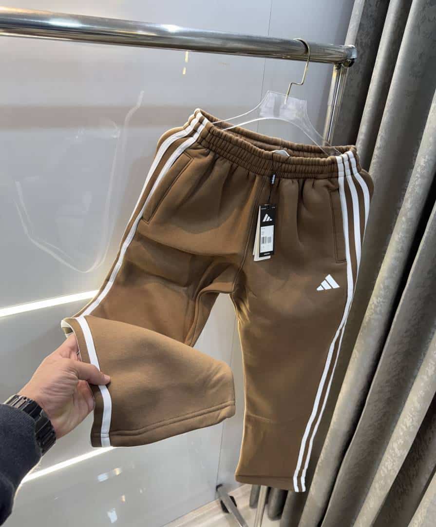 Adida s Brown Embroidery Logo Premium TrackPant