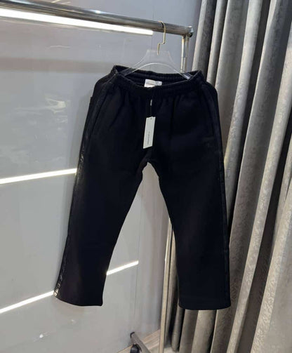 CA1_vIN. KLeIn Black Patch Logo Premium TrackPant