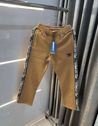 Adida s Light Brown Patch Logo Premium TrackPant