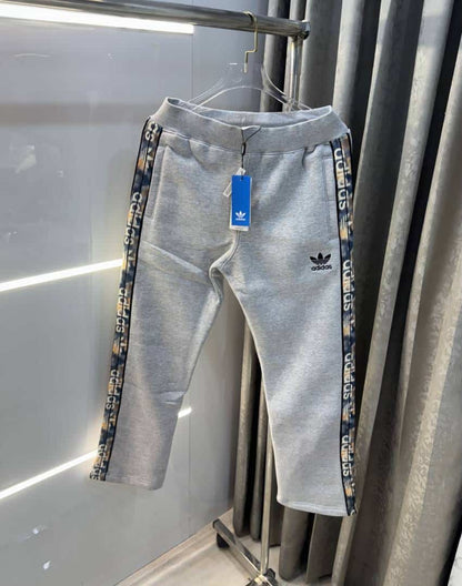 Adida s Grey Patch Logo Premium TrackPant