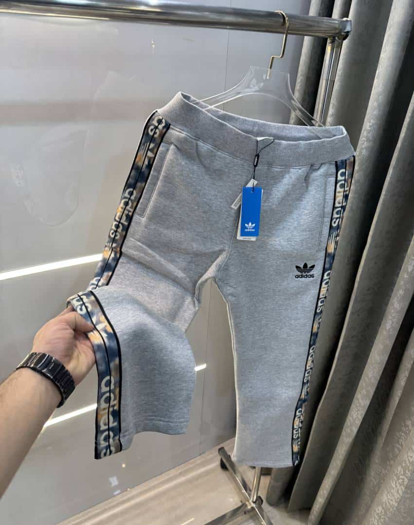 Adida s Grey Patch Logo Premium TrackPant