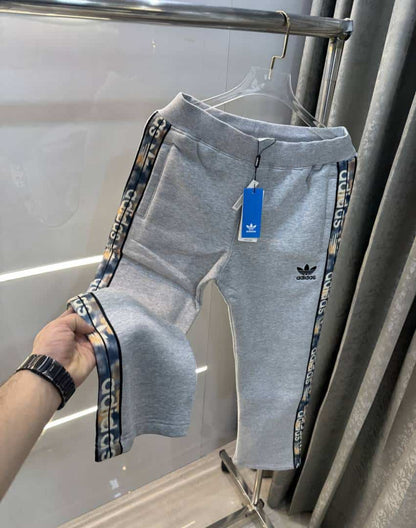 Adida s Grey Patch Logo Premium TrackPant