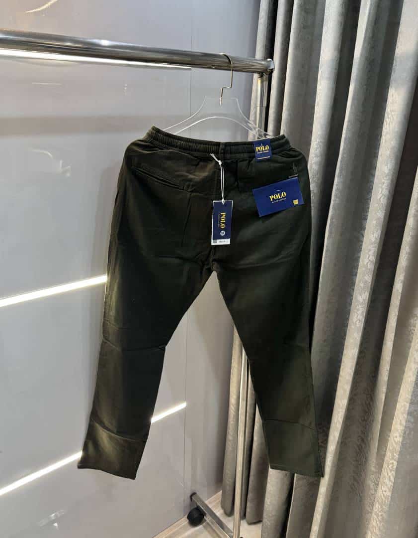 Ralp  Lauren New Olive Green Premium Classic Cotton Pant