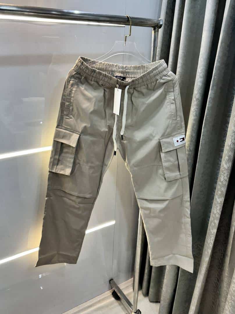 Tommy Hilfige r Light Beige Premium Cargo Trackpant