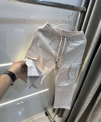 Tommy Hilfige r Cream Premium Cargo Trackpant