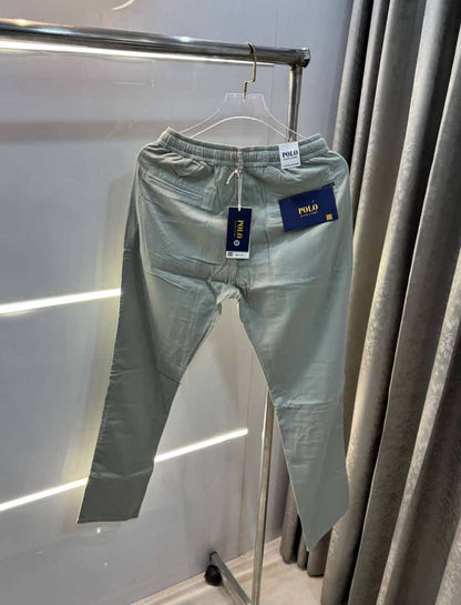 Ralp  Lauren  Aqua Green Premium Classic Cotton Pant