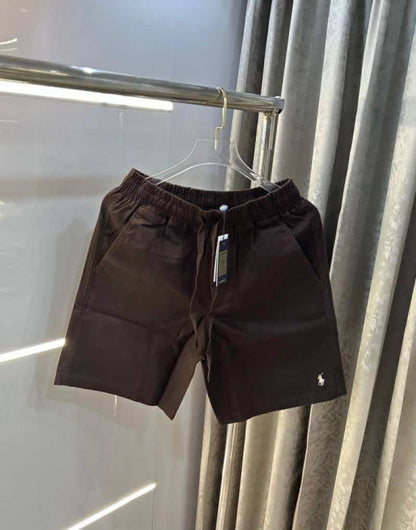 Ralph  Lauren Brown Embroidery Logo Premium Shorts