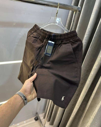 Ralph  Lauren Brown Embroidery Logo Premium Shorts
