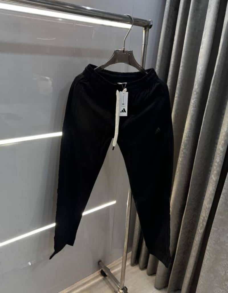 Adida s Black Classic Embroidery Logo Premium Trackpant