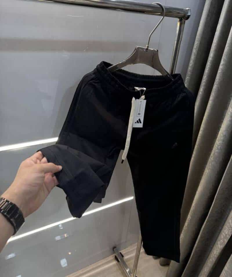 Adida s Black Classic Embroidery Logo Premium Trackpant