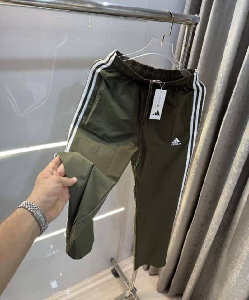 Adida s Bottle Green Embroidery Logo Premium Trackpant