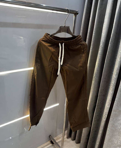 Adida s Dark Beige Classic Embroidery Logo Premium Trackpant