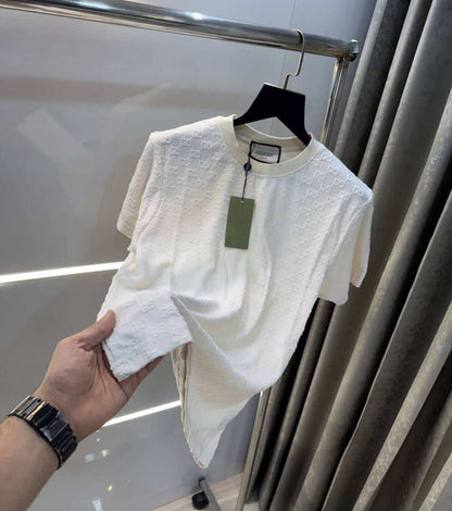 Gucc i Cream MonogR@m Imported T-Shirt