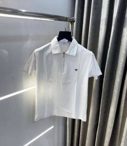 Valentin o white MonogR...4M Imported Luxury Polo T-Shirt