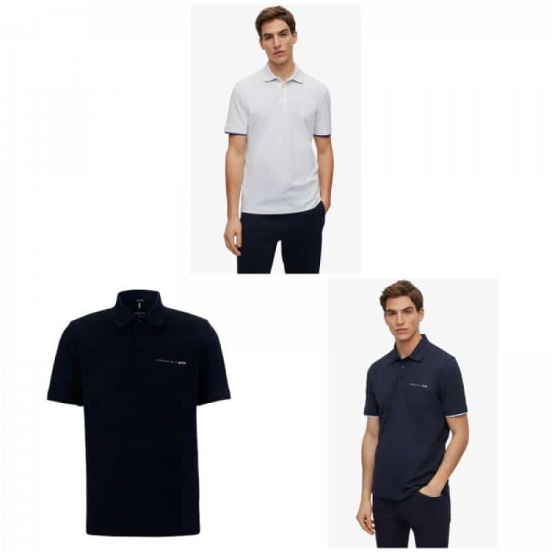 Hugo Bos s _X POR5Ch3 Edition White Premium Polo T-Shirt