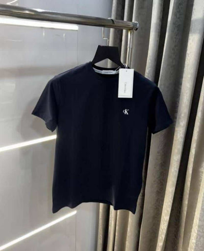 Calvin Klei n Navy Blue Logo Print Premium T-Shirt