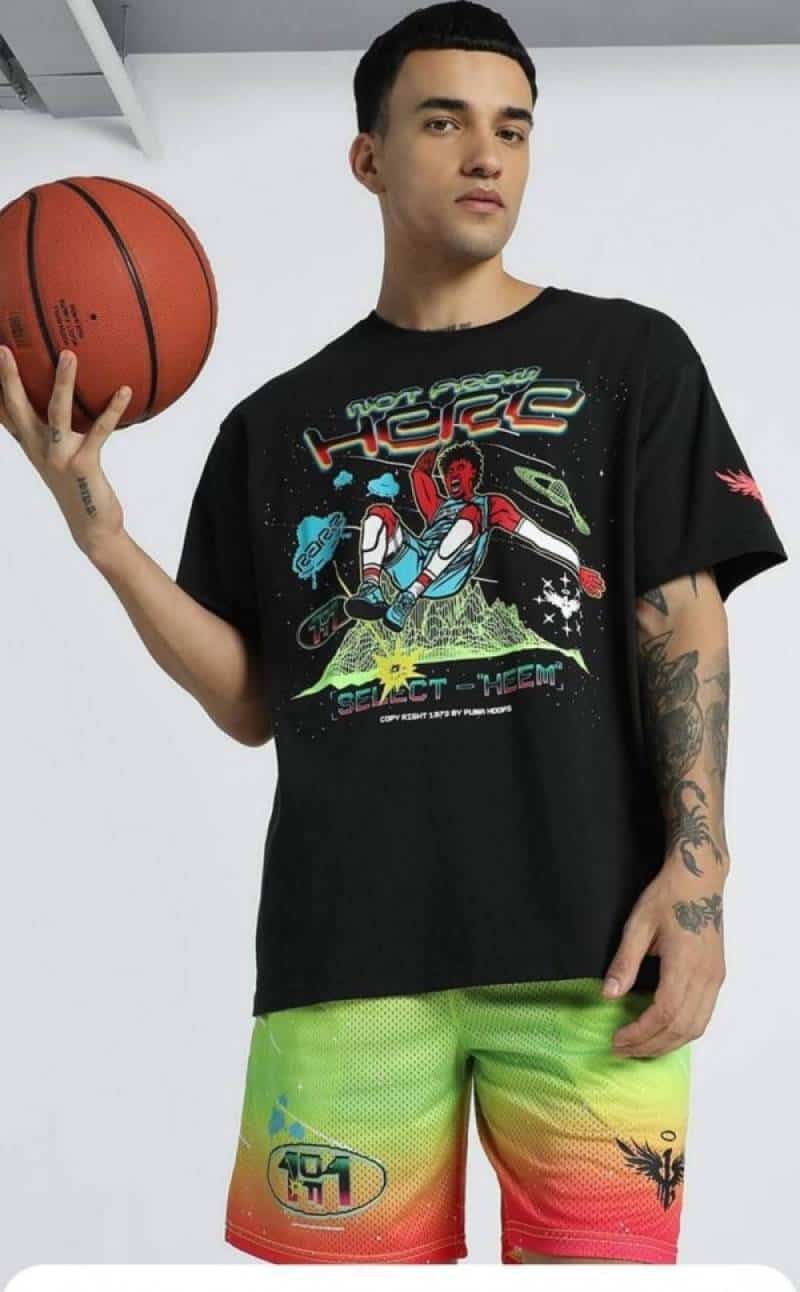 Pum a Black Basketball Edition Premium T-Shirt