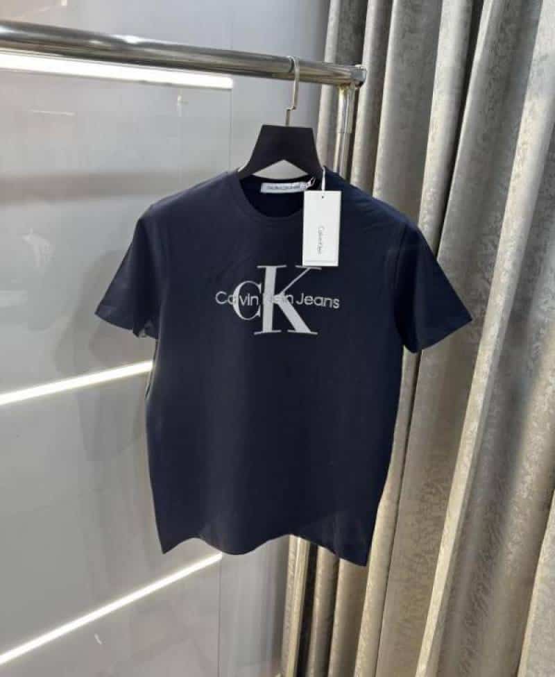 Calvin  Klein Navy Blue Logo Print Premium T-Shirt